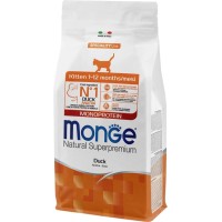 Сухой корм для котят Monge Cat Kitten с уткой 400 г
