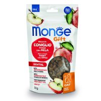 М'ясні ласощі Monge Gift Cat Dental кролик з яблуком 50 г