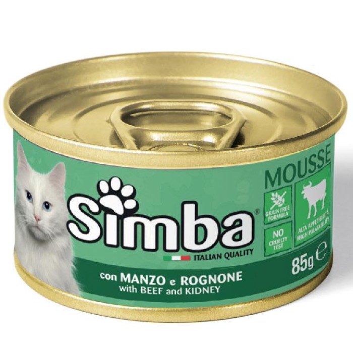 Мусс Monge Simba Cat Wet телятина 85 г