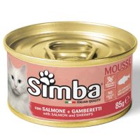 Мусс Monge Simba Cat Wet лосось и креветки 85 г