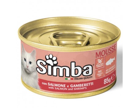 Мусс Monge Simba Cat Wet лосось и креветки 85 г