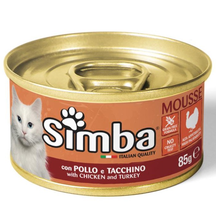 Мусс Monge Simba Cat Wet курица и индейка 85 г