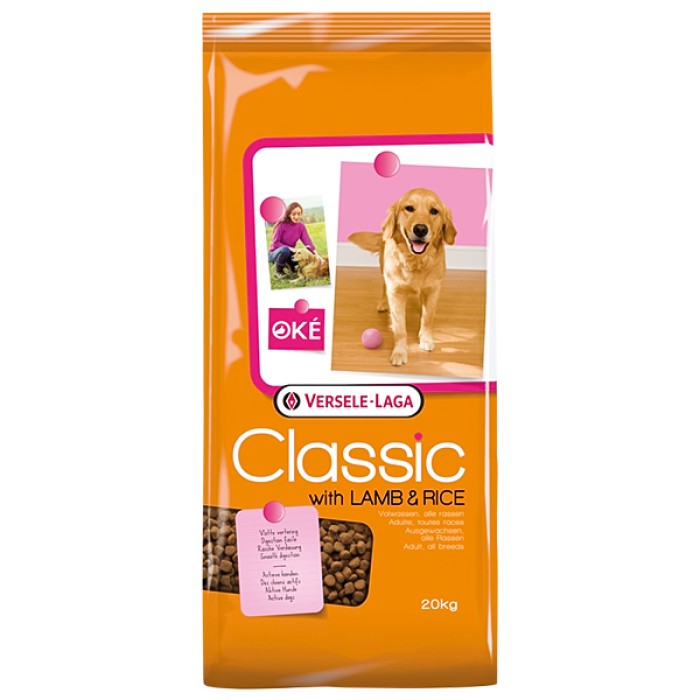 Versele-Laga Classic Dog Lamb&Rice ВЕРСЕЛЕ-ЛАГА КЛАССИК ЯГНЕНОК РИС сухой премиум корм для собак , 20 кг