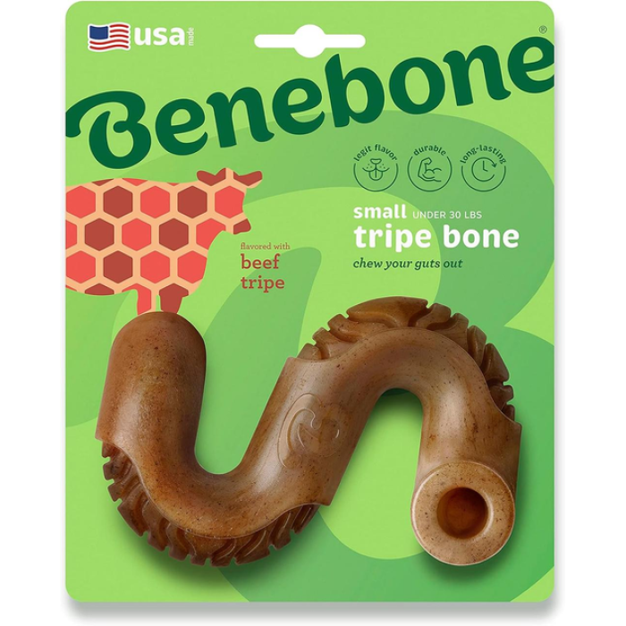 Іграшка міцна для жування Benebone Черево, зі смаком яловичого рубця - SMALL, для собак вагою до 13 кг