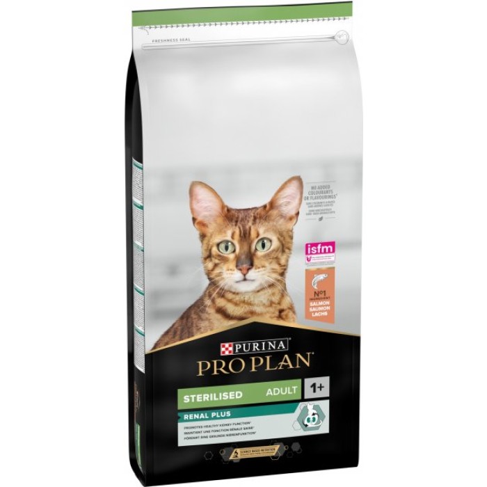 Сухой корм Purina Pro Plan Renal Plus для взрослых стерилизованных котов с лососем 14 кг