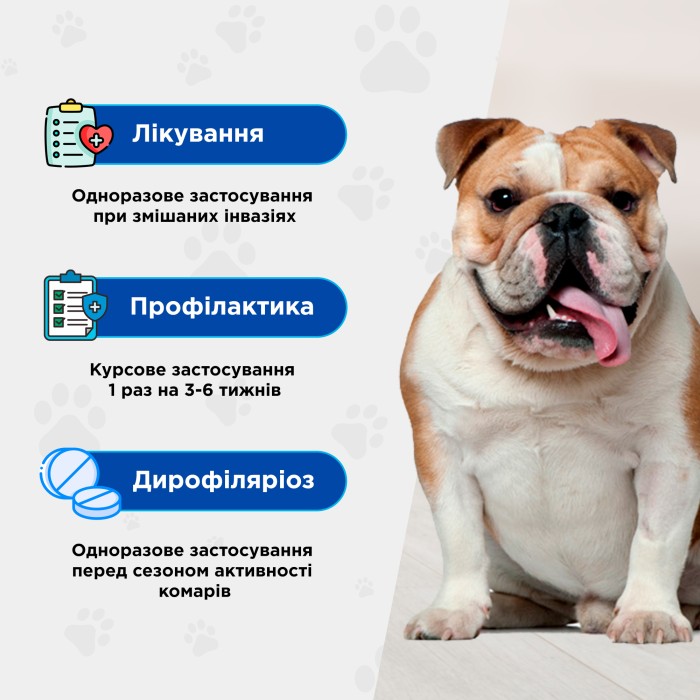 Квадромідас протипаразитарні таблетки для собак 32-64 кг, 3,2 г, MODES 