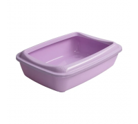 Туалет під наповнювач AnimAll для кішок, з лопаткою, фіолетовий, 50×37..