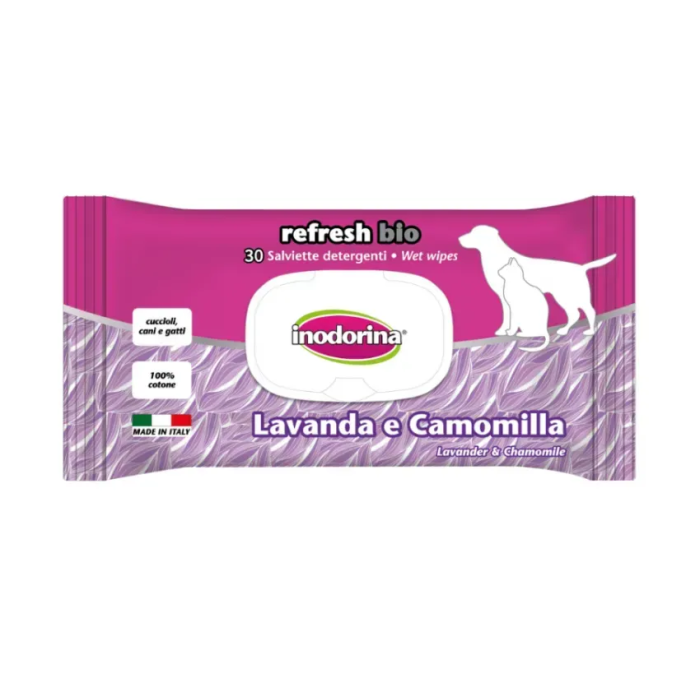 Салфетки Inodorina Salv Bio Lavanda Camo с ароматом лаванды, 30 шт.