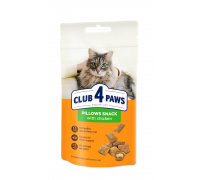 Подушечки Club 4 Paws (Клуб 4 лапи) Premium, зі смаком курки, 60 г..