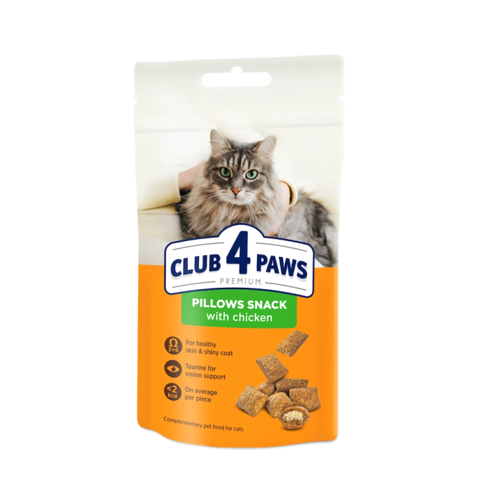Подушечки Club 4 Paws (Клуб 4 лапи) Premium, зі смаком курки, 60 г