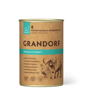 Влажный корм Grandorf, для взрослых собак, с мясом буйвола и индейкой,..