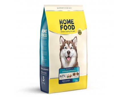 Home Food Корм DOG ADULT MAXI Гіпоалергенний «Форель з рисом» і (3 кг)