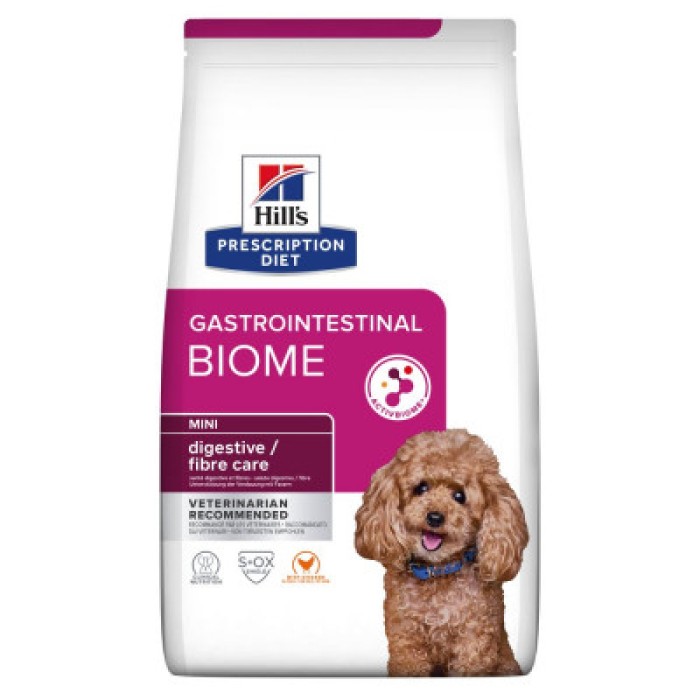 Сухий корм Hill’s Prescription Diet PD Gastrointestinal Biome Mini, для дорослих собак дрібних порід при розладах шлунку, з куркою, 1 кг