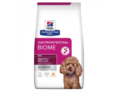 Сухий корм Hill’s Prescription Diet PD Gastrointestinal Biome Mini, для дорослих собак дрібних порід при розладах шлунку, з куркою, 1 кг