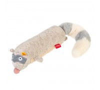 Игрушка для собак Енот с пищалкой GiGwi Plush, текстиль, 17 см..