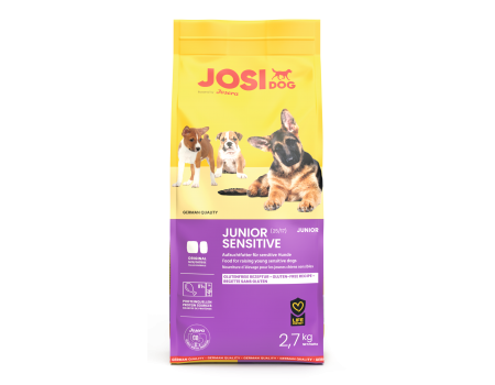 JosiDog Junior Sensitive сухий корм для собак юніорів з чутливим травленням, 2.7кг