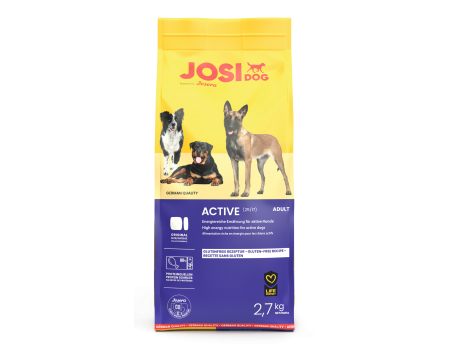 JosiDog Active сухий корм для дорослих активних собак, 2.7кг