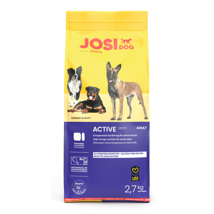 JosiDog Active сухий корм для дорослих активних собак, 2.7кг