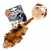 Игрушка для собак Барсук с 2-мя пищалками GiGwi Catch & fetch, искусственный мех, 26 см  - фото 2