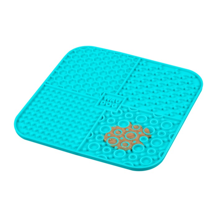 Килимок для злизування WAUDOG Silicone, 190х190х10 мм, блакитний