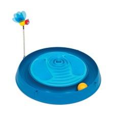 Іграшка для котів Catit Circuit Ball Toy with Catnip Massager, 3in1, лабіринт круглий з кулькою та масажером пластик, гума