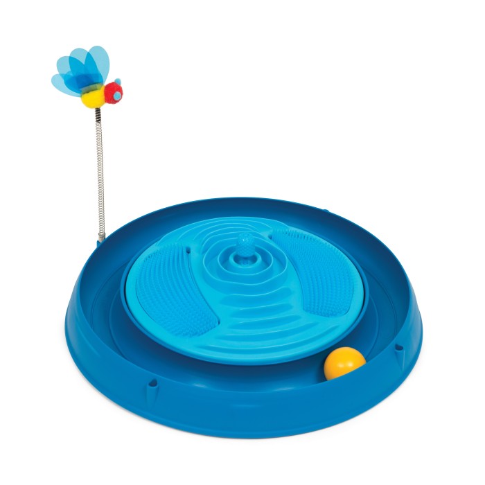 Іграшка для котів Catit Circuit Ball Toy with Catnip Massager, 3in1, лабіринт круглий з кулькою та масажером пластик, гума