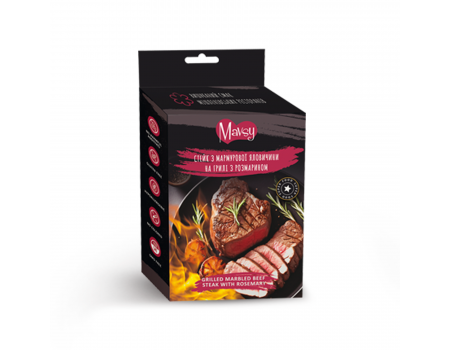 Ласощі для собак Mavsy Refined jerky, стейк з мармурової яловичини на грілі з розмарином, 100 г