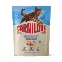 Carnilove True Fresh Fish & Turkey Sterilised Adult сухой корм для стерилизованных кошек (рыба и индейка) 400 г