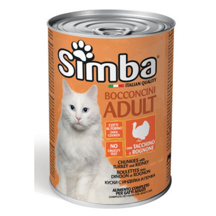 Консерви Monge Simba Cat Wet м'ясні шматочки, індичка 415 г