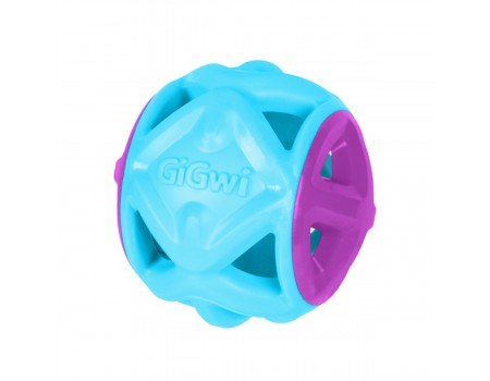 Игрушка для собак Мяч GiGwi Basic, голубой, резина, 9 см