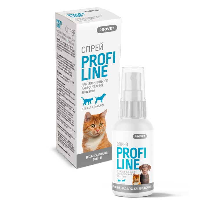 Акционный набор Ошейник PROVET ЭкоВет для собак 70 см + Спрей PROVET PROFILINE для кошек и собак 30 мл