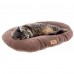 Подушка Ferplast Relax 55 из мягкого микрофлиса для собак и кошек, коричневая  - фото 3