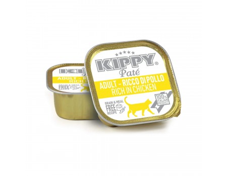 Корм влажный Kippy для кошек "Pate Adult Cats Chicken", с курицей, паштет, 90 г