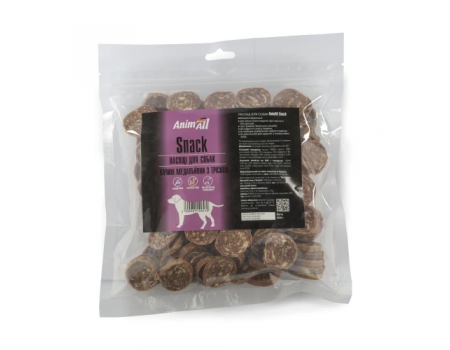 Лакомство AnimAll Snack утиные медальоны с треской для собак 500 г, 99579