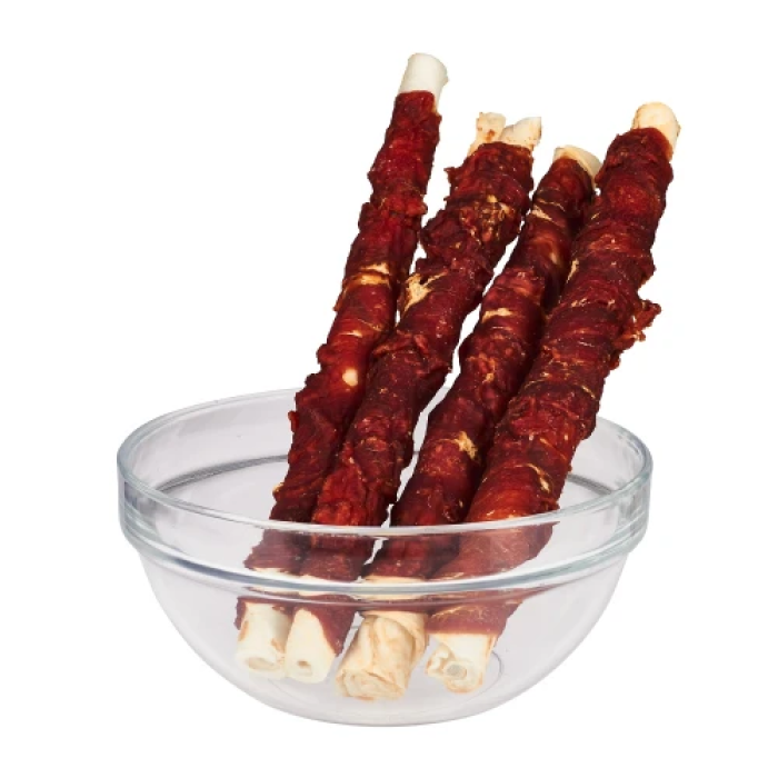 Ласощі AnimAll Snack стік з качиним філе 25.5*3 см для собак, 500 г (6 шт)
