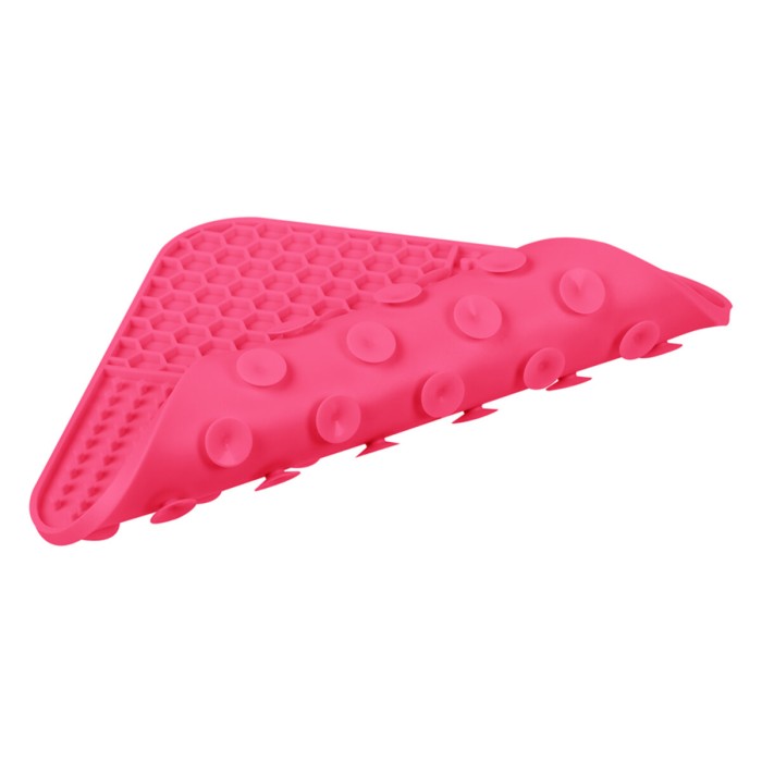 Коврик для слизывания WAUDOG Silicone, 190х190х10 мм, розовый
