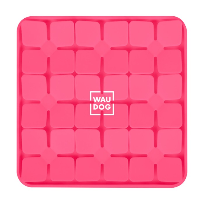 Коврик для поиска корма WAUDOG Silicone, 205х205х17 мм, розовый