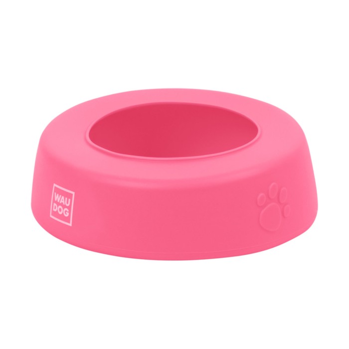 Миска-непроливайка WAUDOG Silicone, 1 л, рожевий