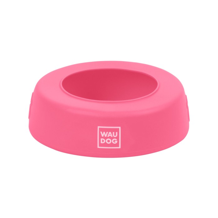 Миска-непроливайка  WAUDOG Silicone, 750 мл, рожевий