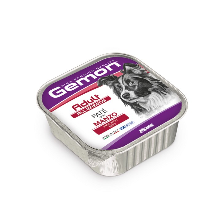 Паштет для собак Gemon Dog Wet Adult, говядина, 150 г