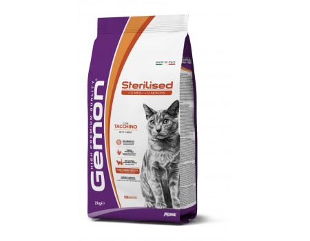 Сухой корм Gemon Cat Sterilised с индейкой, 2 кг
