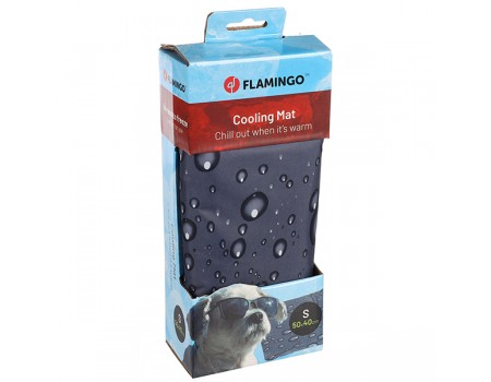 Охлаждающий коврик Flamingo Cooling Pad Drop, для собак и кошек, S 50*40*0.6 см, серый