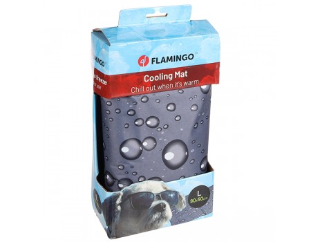 Охлаждающий коврик Flamingo Cooling Pad Drop, для собак и кошек, L 90*50*0,6 см, серый