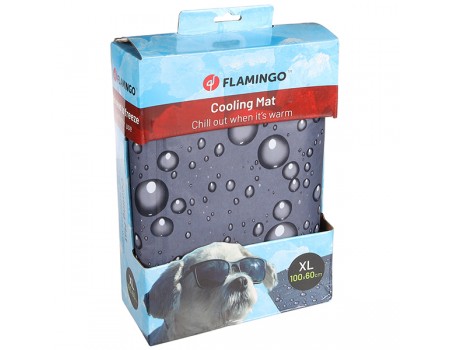 Охлаждающий коврик Flamingo Cooling Pad Drop, для собак и кошек, XL 100*60*0,6 см, серый