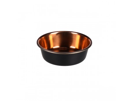 Миска Flamingo Ezra Bowl ЭЗРА, 0.3 л, черный - медь