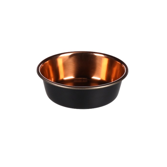 Миска Flamingo Ezra Bowl ЭЗРА, 0.3 л, черный - медь