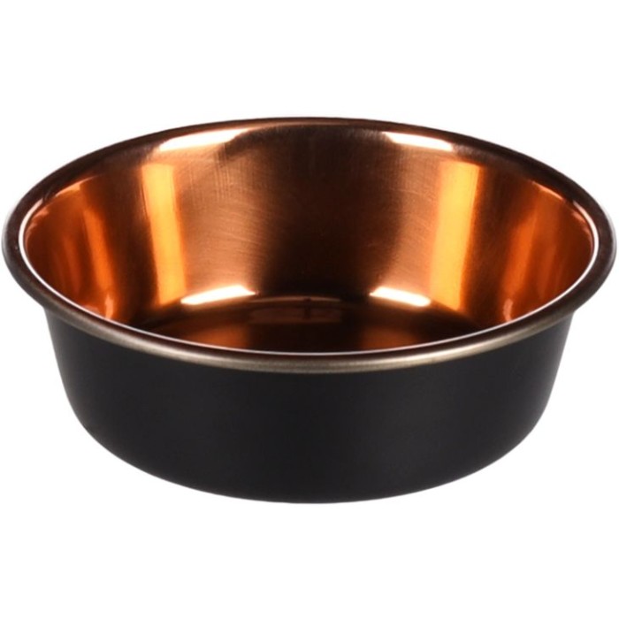 Миска Flamingo Ezra Bowl ЭЗРА, 0.3 л, черный - медь