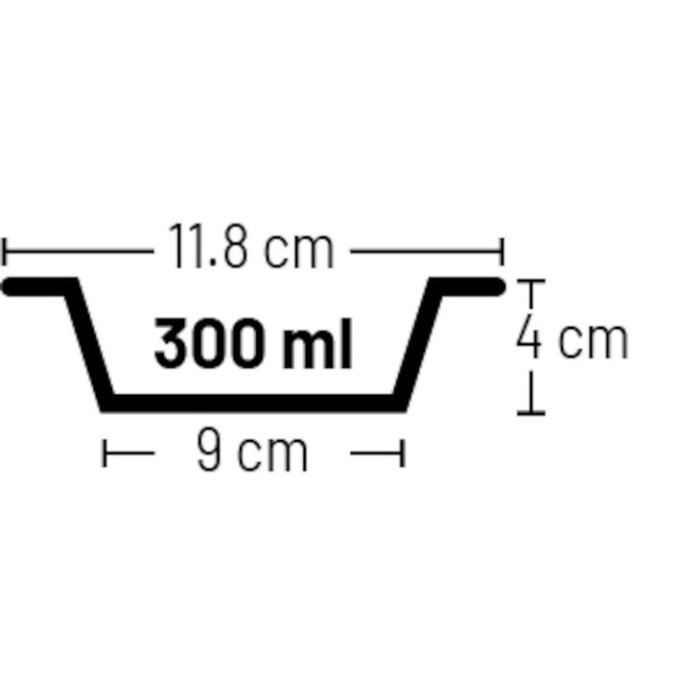 Миска Flamingo Ezra Bowl ЭЗРА, 0.3 л, черный - медь