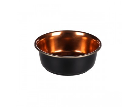 Миска Flamingo Ezra Bowl ЭЗРА, 0.475 л, черный - медь