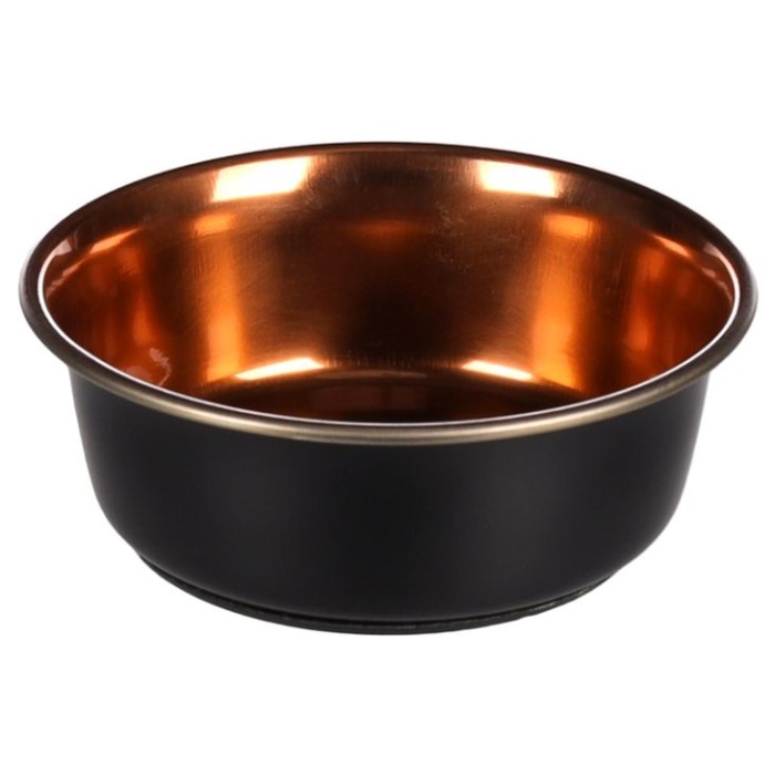 Миска Flamingo Ezra Bowl ЭЗРА, 0.475 л, черный - медь